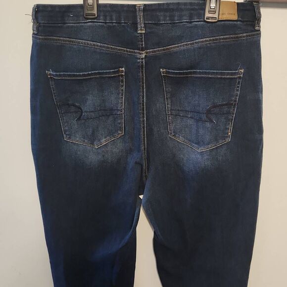 American Eagle Size 16L Curvy Highest Rise 360 Next Level Stretch Jegging Jeans - Picture 4 of 7